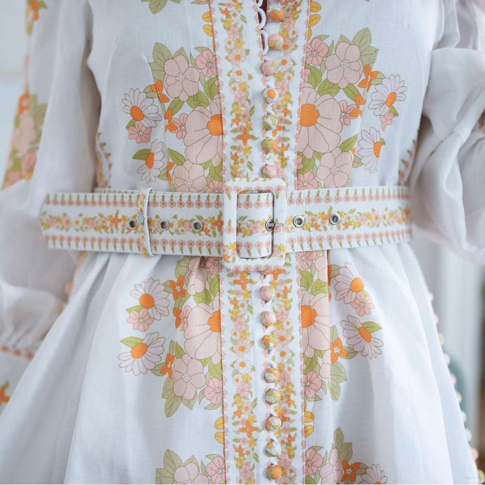 White floral dress